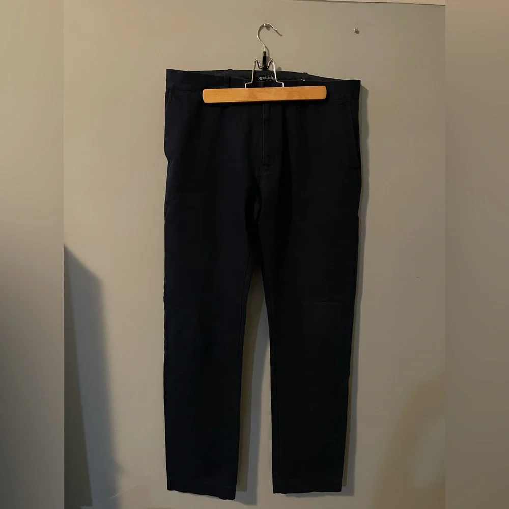 J Crew Mercantile Flex Slim Navy Blue Pants